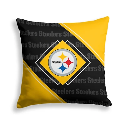 Pegasus Pittsburgh Steelers 18" x 18" Diamond Boxed Decor Pillow