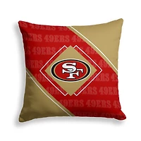 Pegasus San Francisco 49ers 18" x 18" Diamond Boxed Decor Pillow