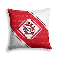 Pegasus South Dakota Coyotes 18" x 18" Diamond Boxed Decor Pillow