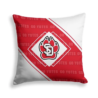 Pegasus South Dakota Coyotes 18" x 18" Diamond Boxed Decor Pillow
