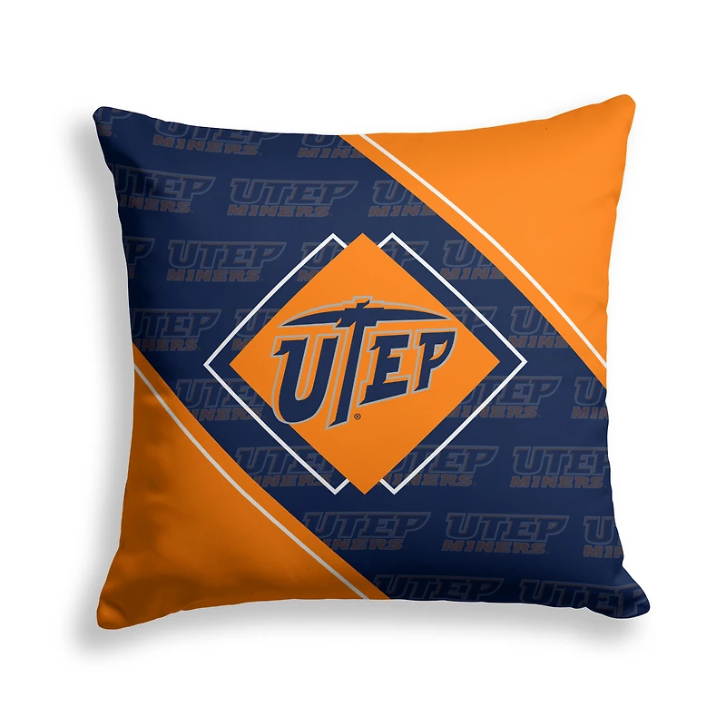 Pegasus UTEP Miners 18" x 18" Diamond Boxed Decor Pillow