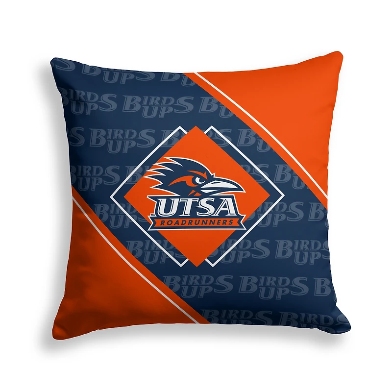 Pegasus UTSA Roadrunners 18" x 18" Diamond Boxed Decor Pillow