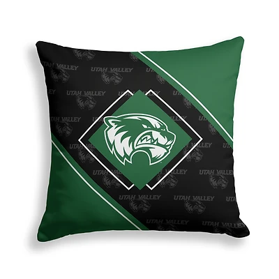 Pegasus Utah Valley Wolverines 18" x 18" Diamond Boxed Decor Pillow