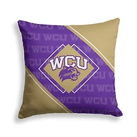 Pegasus Western Carolina Catamounts 18" x 18" Diamond Boxed Decor Pillow