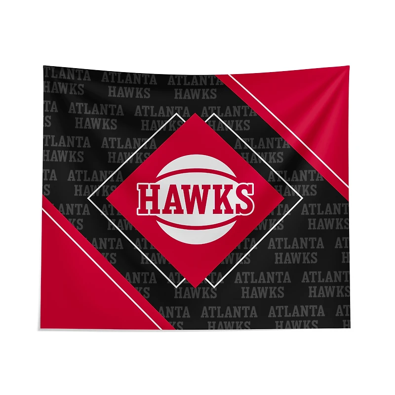 Pegasus Atlanta Hawks 51" x 60" Diamond Boxed Wall Tapestry