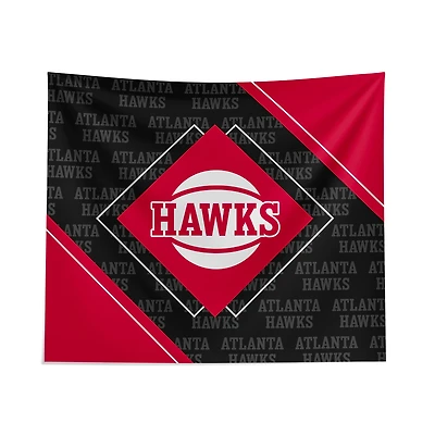 Pegasus Atlanta Hawks 51" x 60" Diamond Boxed Wall Tapestry