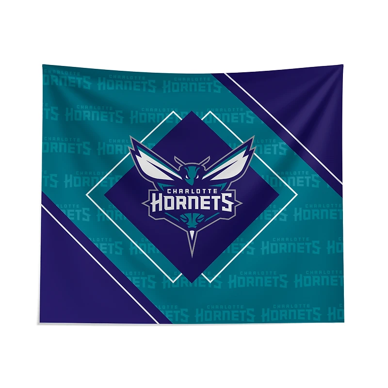Pegasus Charlotte Hornets 51" x 60" Diamond Boxed Wall Tapestry