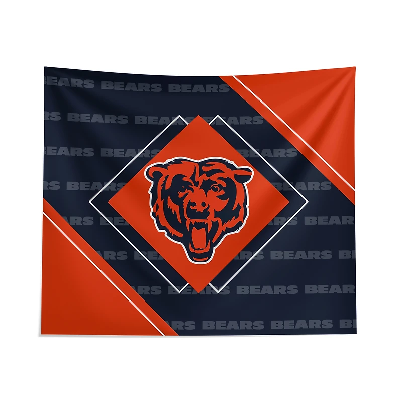 Pegasus Chicago Bears 51" x 60" Diamond Boxed Wall Tapestry