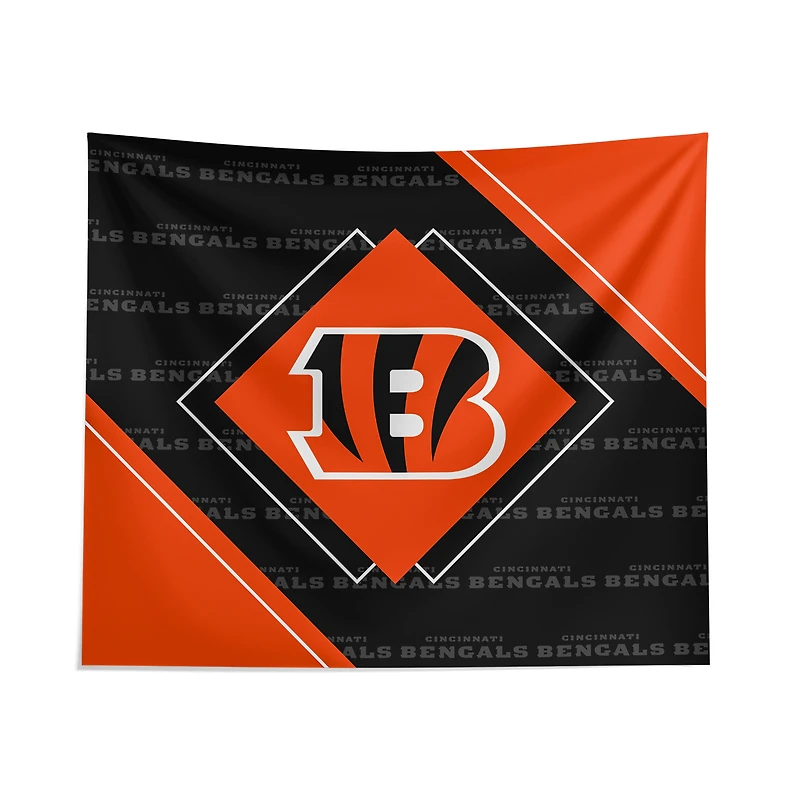Pegasus Cincinnati Bengals 51" x 60" Diamond Boxed Wall Tapestry