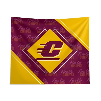 Pegasus Central Michigan Chippewas 51" x 60" Diamond Boxed Wall Tapestry