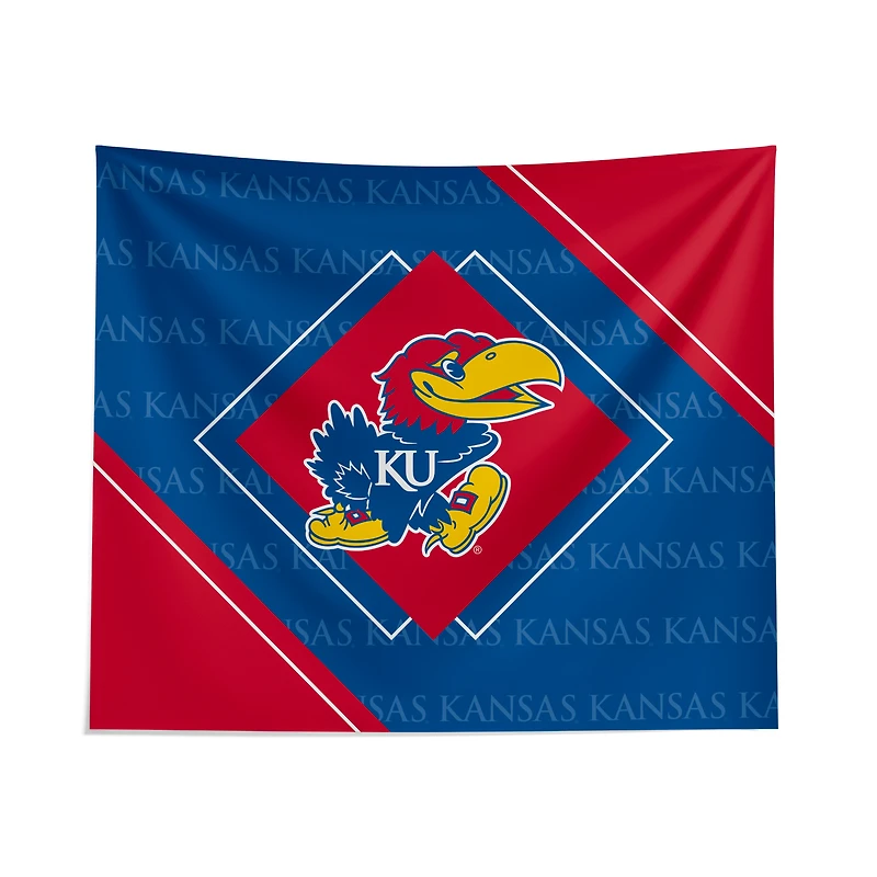 Pegasus Kansas Jayhawks 51" x 60" Diamond Boxed Wall Tapestry