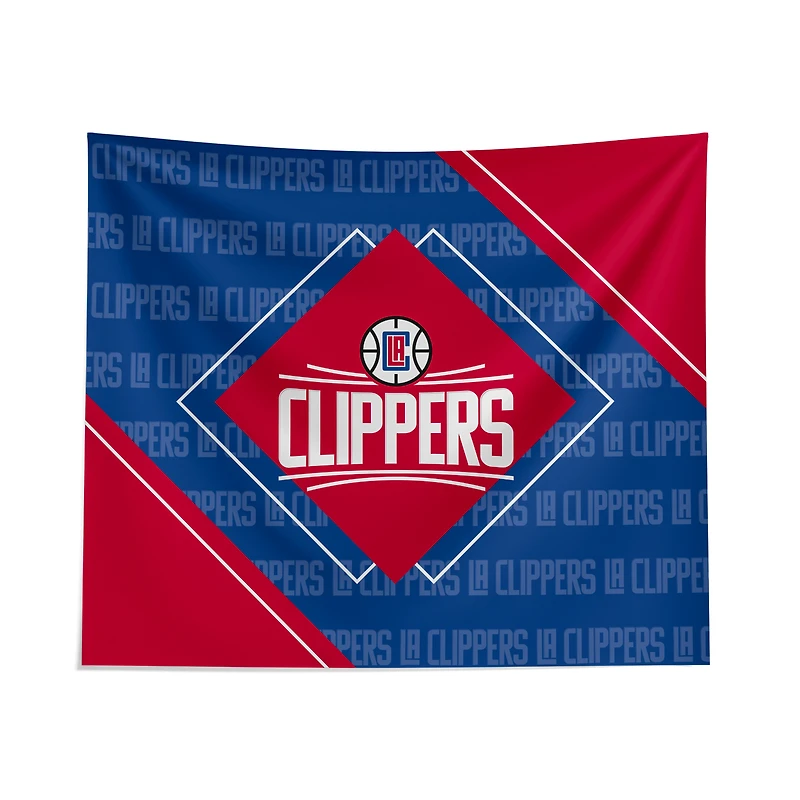 Pegasus LA Clippers 51" x 60" Diamond Boxed Wall Tapestry