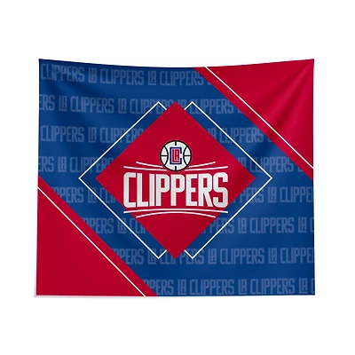 Pegasus LA Clippers 51" x 60" Diamond Boxed Wall Tapestry