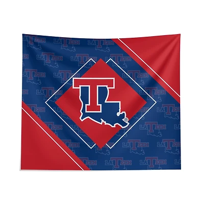 Pegasus Louisiana Tech Bulldogs 51" x 60" Diamond Boxed Wall Tapestry