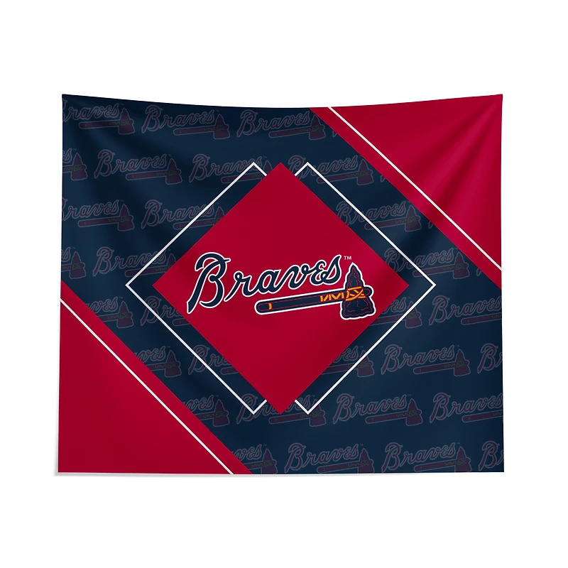Pegasus Atlanta Braves 51" x 60" Diamond Boxed Wall Tapestry