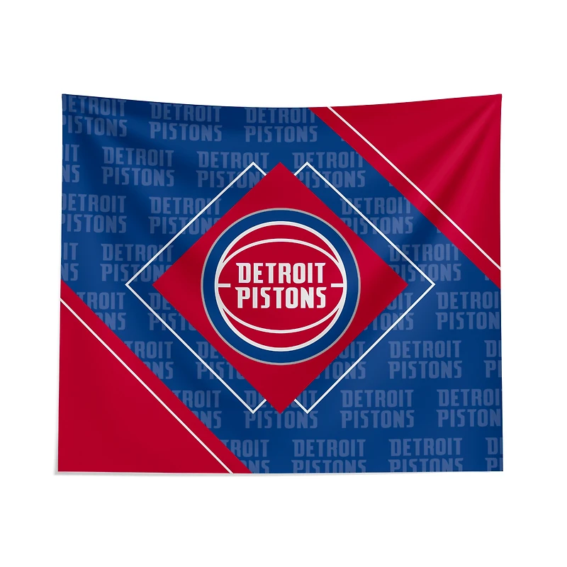 Pegasus Detroit Pistons 51" x 60" Diamond Boxed Wall Tapestry