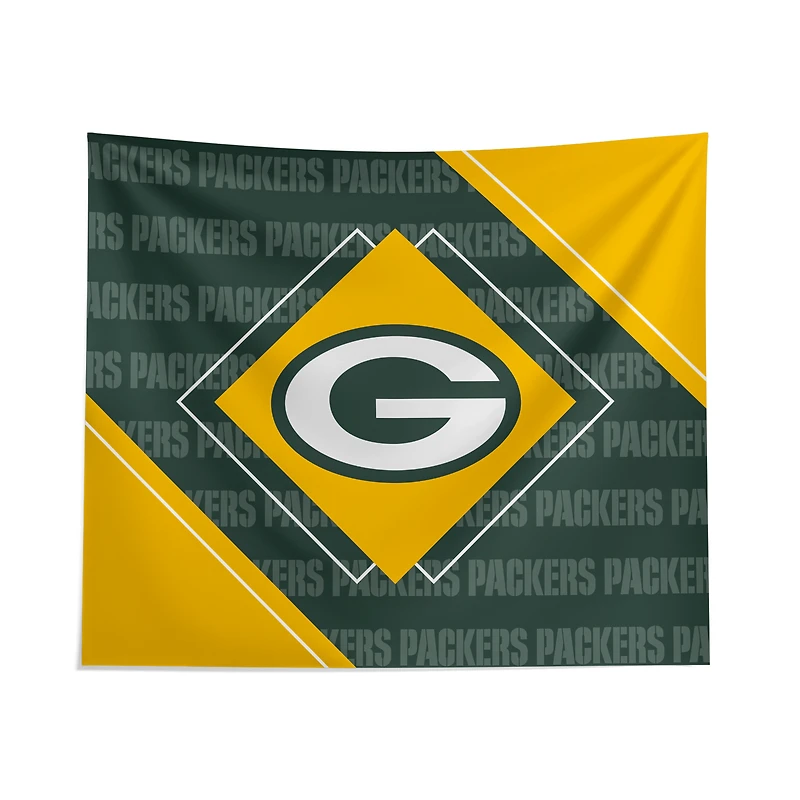 Pegasus Green Bay Packers 51" x 60" Diamond Boxed Wall Tapestry