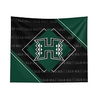 Pegasus Hawaii Rainbow Warriors 51" x 60" Diamond Boxed Wall Tapestry