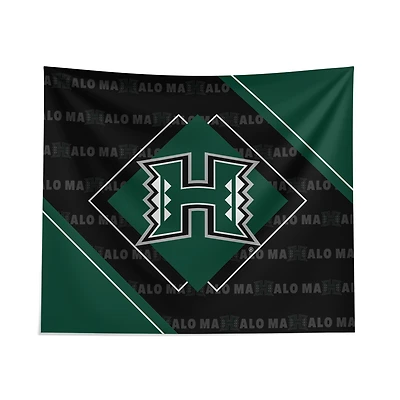 Pegasus Hawaii Rainbow Warriors 51" x 60" Diamond Boxed Wall Tapestry