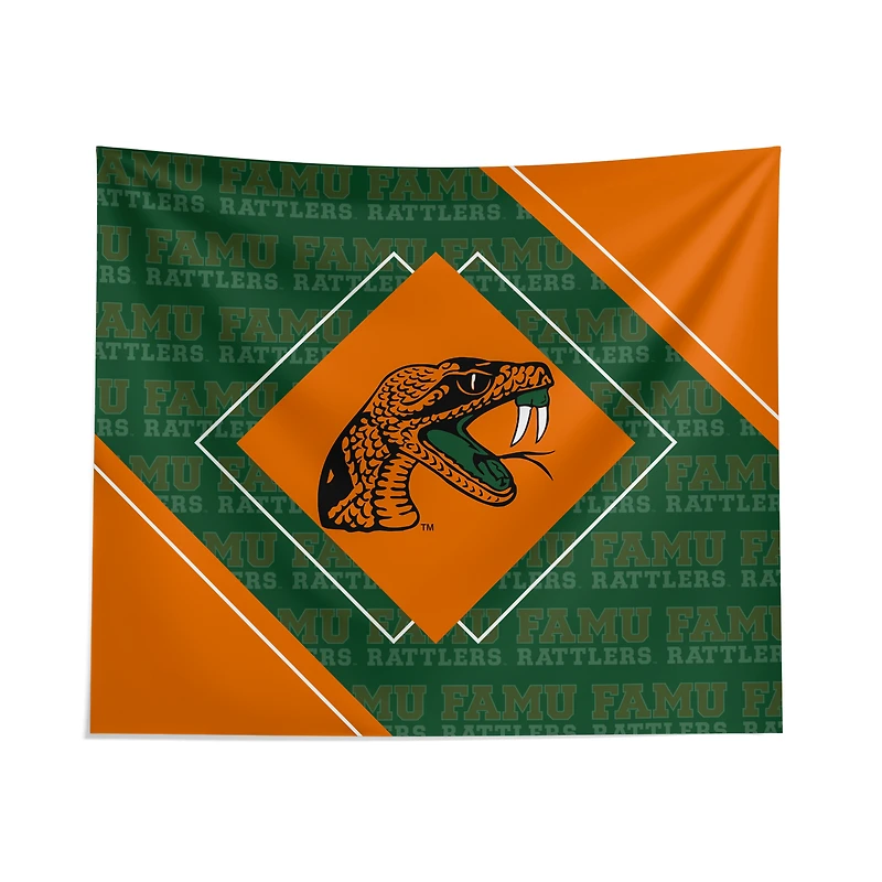 Pegasus Florida A&M Rattlers 51" x 60" Diamond Boxed Wall Tapestry