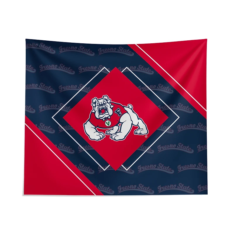 Pegasus Fresno State Bulldogs 51" x 60" Diamond Boxed Wall Tapestry