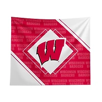 Pegasus Wisconsin Badgers 51" x 60" Diamond Boxed Wall Tapestry