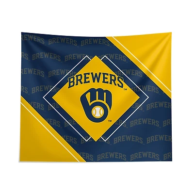 Pegasus Milwaukee Brewers 51" x 60" Diamond Boxed Wall Tapestry