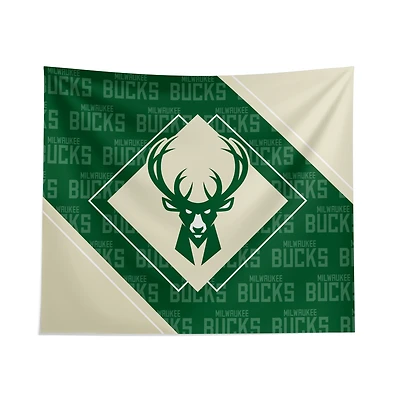 Pegasus Milwaukee Bucks 51" x 60" Diamond Boxed Wall Tapestry