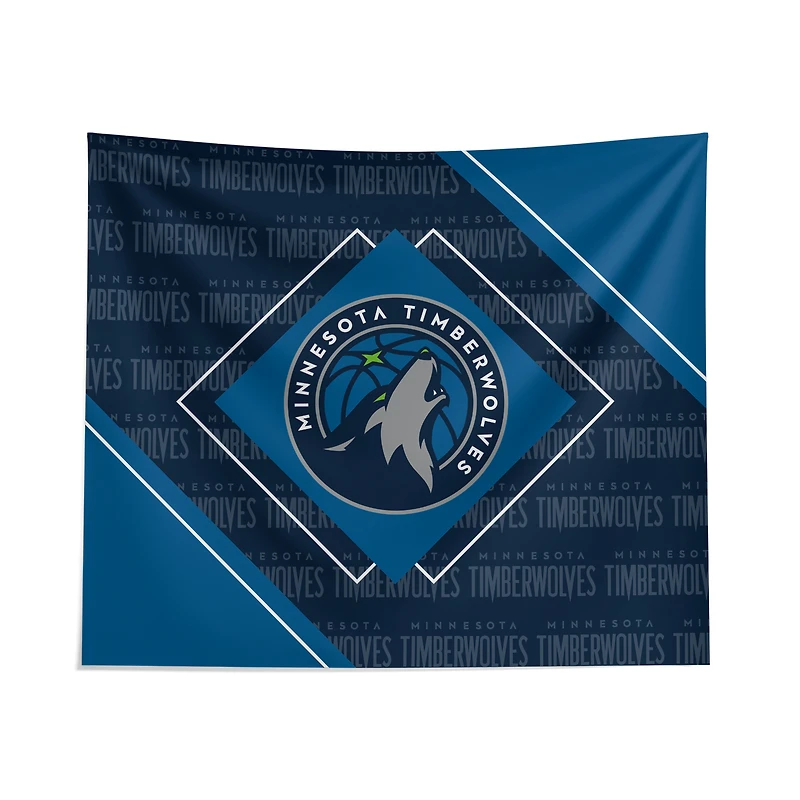 Pegasus Minnesota Timberwolves 51" x 60" Diamond Boxed Wall Tapestry