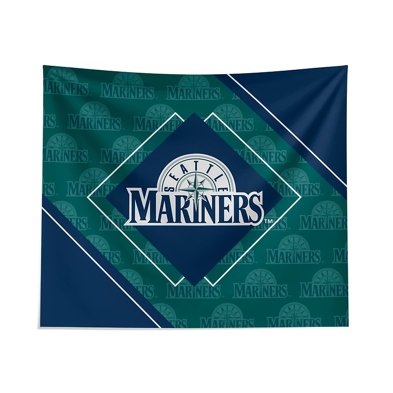 Pegasus Seattle Mariners 51" x 60" Diamond Boxed Wall Tapestry