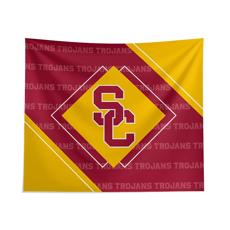 Pegasus USC Trojans 51" x 60" Diamond Boxed Wall Tapestry