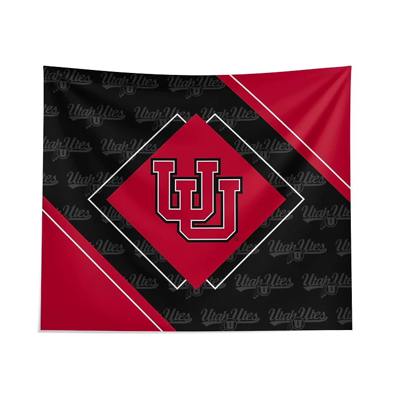 Pegasus Utah Utes 51" x 60" Diamond Boxed Wall Tapestry
