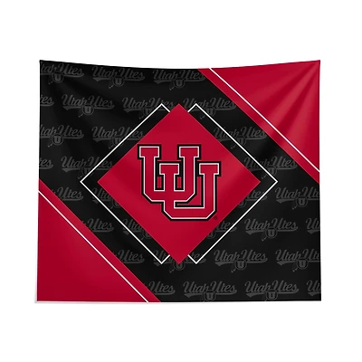 Pegasus Utah Utes 51" x 60" Diamond Boxed Wall Tapestry