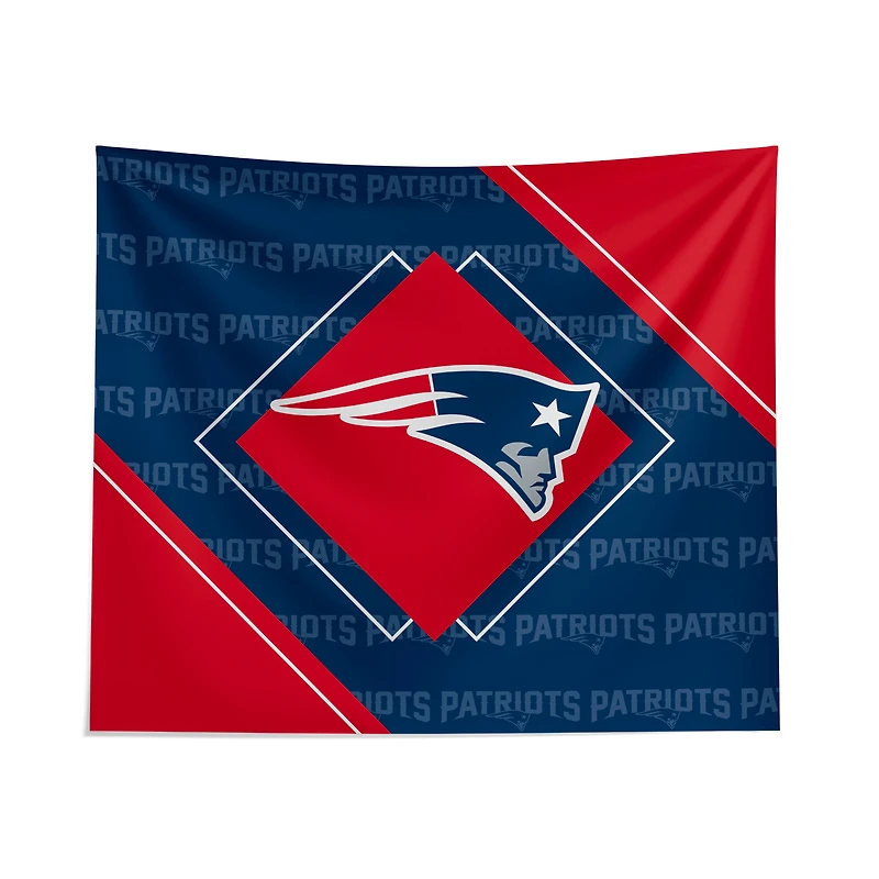 Pegasus New England Patriots 51" x 60" Diamond Boxed Wall Tapestry