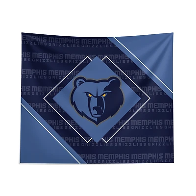 Pegasus Memphis Grizzlies 51" x 60" Diamond Boxed Wall Tapestry
