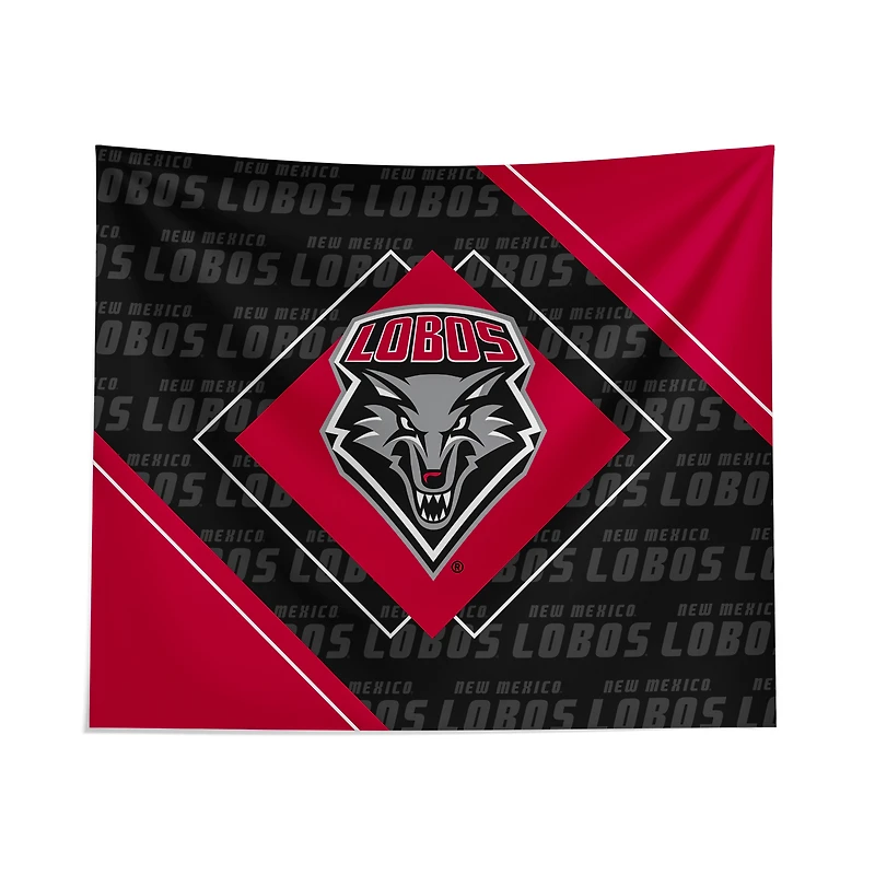 Pegasus New Mexico Lobos 51" x 60" Diamond Boxed Wall Tapestry
