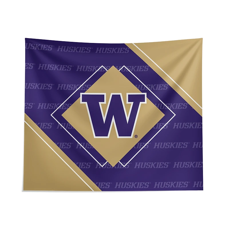 Pegasus Washington Huskies 51" x 60" Diamond Boxed Wall Tapestry