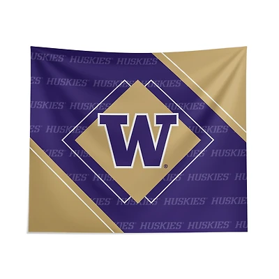 Pegasus Washington Huskies 51" x 60" Diamond Boxed Wall Tapestry