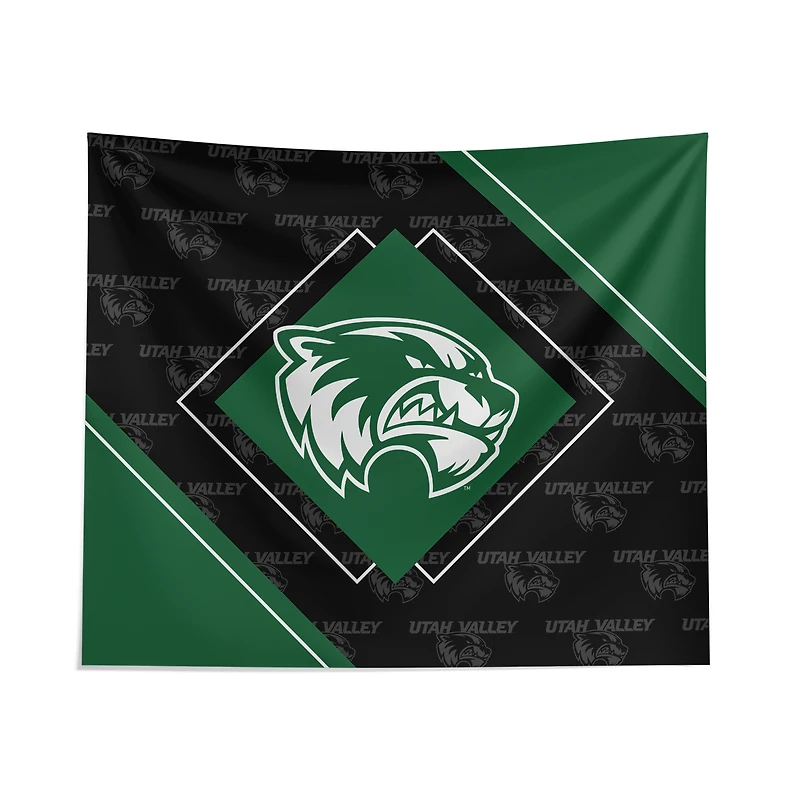 Pegasus Utah Valley Wolverines 51" x 60" Diamond Boxed Wall Tapestry