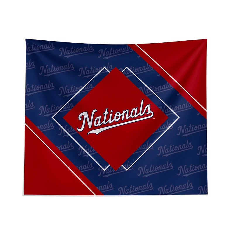 Pegasus Washington Nationals 51" x 60" Diamond Boxed Wall Tapestry