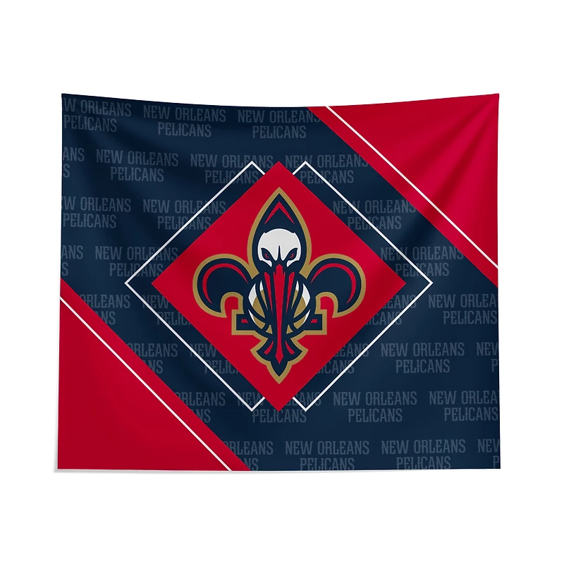 Pegasus New Orleans Pelicans 51" x 60" Diamond Boxed Wall Tapestry