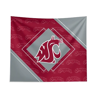 Pegasus Washington State Cougars 51" x 60" Diamond Boxed Wall Tapestry