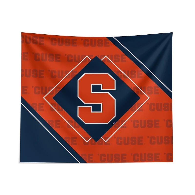 Pegasus Syracuse Orange 51" x 60" Diamond Boxed Wall Tapestry