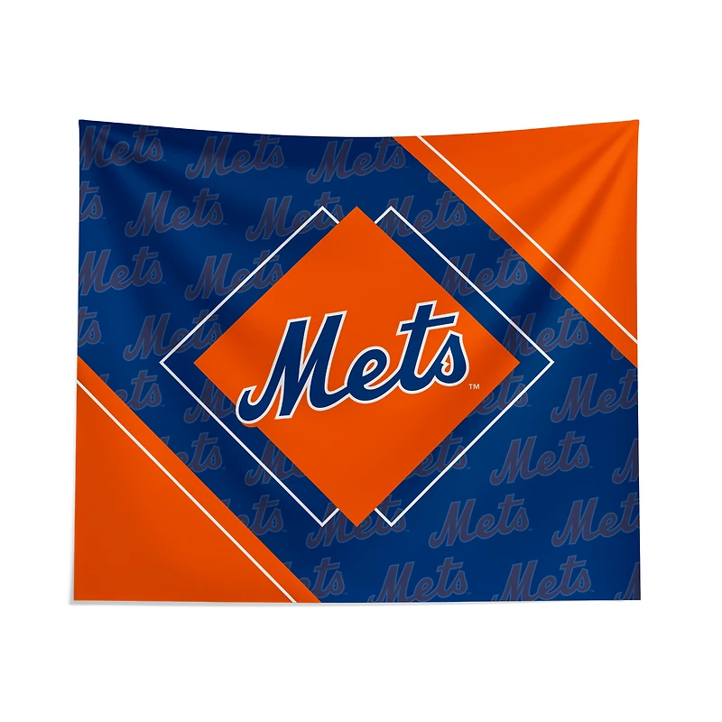 Pegasus New York Mets 51" x 60" Diamond Boxed Wall Tapestry