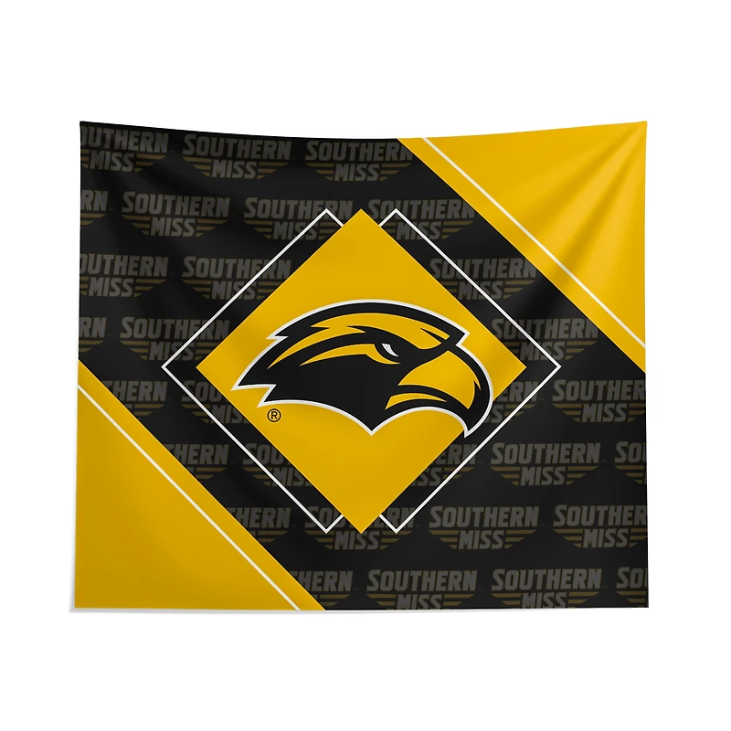 Pegasus Southern Miss Golden Eagles 51" x 60" Diamond Boxed Wall Tapestry