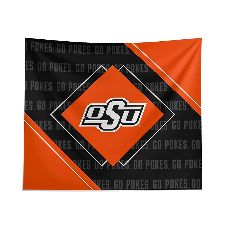 Pegasus Oklahoma State Cowboys 51" x 60" Diamond Boxed Wall Tapestry