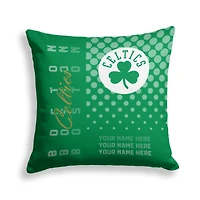 Pegasus Boston Celtics 18" x 18" Script Dot Fade Personalized Decor Pillow