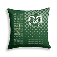 Pegasus Colorado State Rams 18" x 18" Script Dot Fade Personalized Decor Pillow