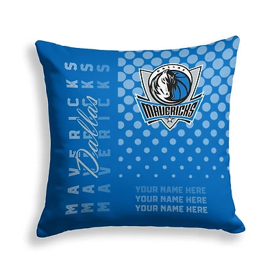 Pegasus Dallas Mavericks 18" x 18" Script Dot Fade Personalized Decor Pillow