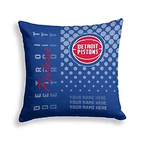 Pegasus Detroit Pistons 18" x 18" Script Dot Fade Personalized Decor Pillow
